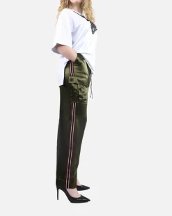La Piscine Paris Pantalon souple à bandes Isabelle Blanche*Femme Pantalons