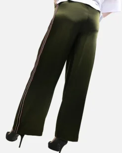 La Piscine Paris Pantalon souple à bandes Isabelle Blanche*Femme Pantalons