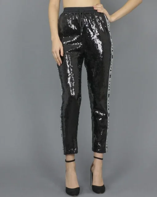 La Piscine Paris Pantalon survêtement à sequins Isabelle Blanche*Femme Pantalons