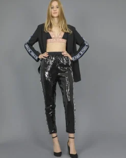 La Piscine Paris Pantalon survêtement à sequins Isabelle Blanche*Femme Pantalons