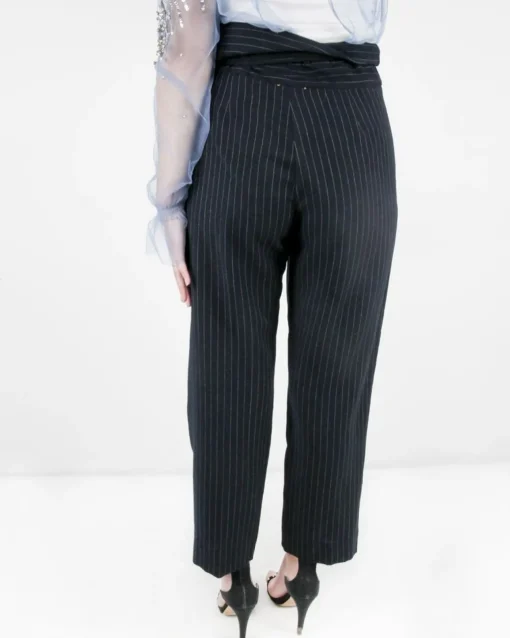 La Piscine Paris Pantalon taille haute en laine rayé Forte Forte*Femme Pantalons