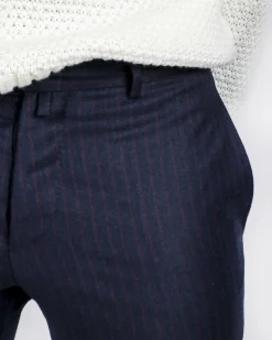 La Piscine Paris Pantalon tailleur en laine e rayé Ly Adams*Homme Pantalons