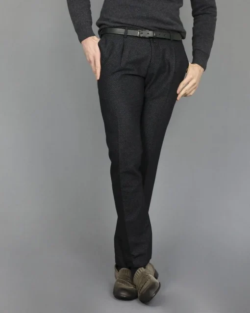 La Piscine Paris Pantalon tailleur à motif chevron Ly Adams*Homme Pantalons