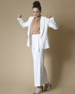La Piscine Paris Pantalon tailleur large à ceinture Space Simona Corsellini*Femme Pantalons|Bas Femme
