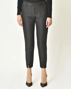 La Piscine Paris Pantalon texturé avec ceinture Chemins Blancs*Femme Bas Femme|Pantalons