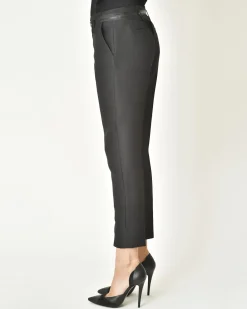La Piscine Paris Pantalon texturé avec ceinture Chemins Blancs*Femme Bas Femme|Pantalons