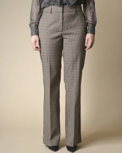 La Piscine Paris Pantalon évasé à carreaux P.A.R.O.S.H*Femme Pantalons|Bas Femme