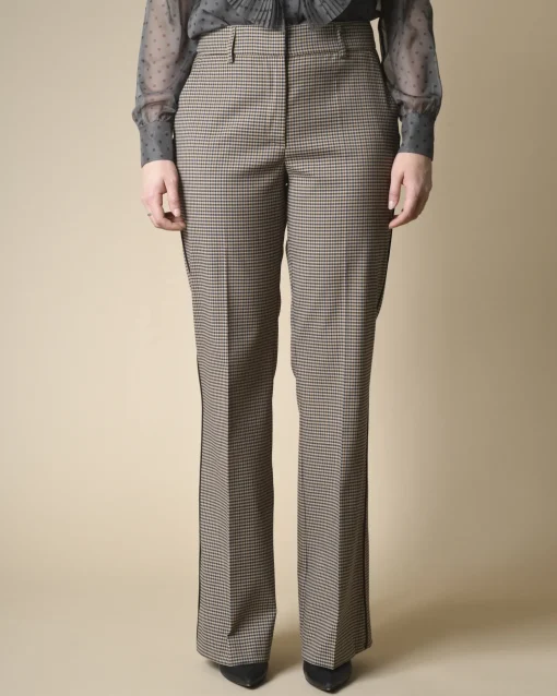La Piscine Paris Pantalon évasé à carreaux P.A.R.O.S.H*Femme Pantalons|Bas Femme