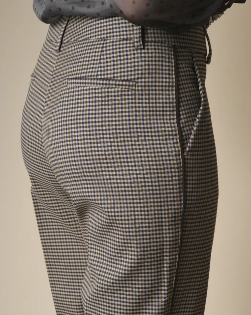 La Piscine Paris Pantalon évasé à carreaux P.A.R.O.S.H*Femme Pantalons|Bas Femme