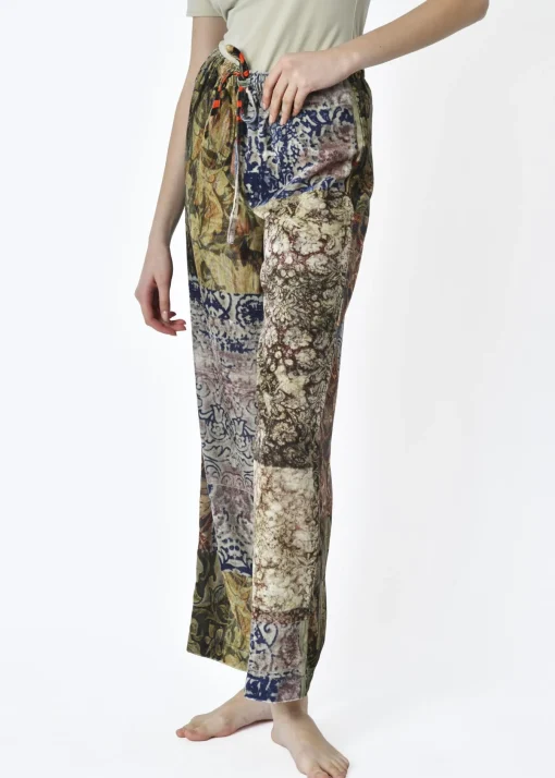 La Piscine Paris Pantalon velours motifs inspiration versailles 120% Lino*Femme Pantalons|Bas Femme