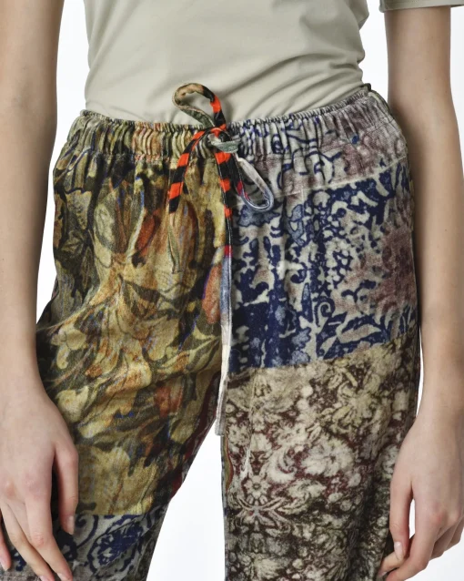 La Piscine Paris Pantalon velours motifs inspiration versailles 120% Lino*Femme Pantalons|Bas Femme
