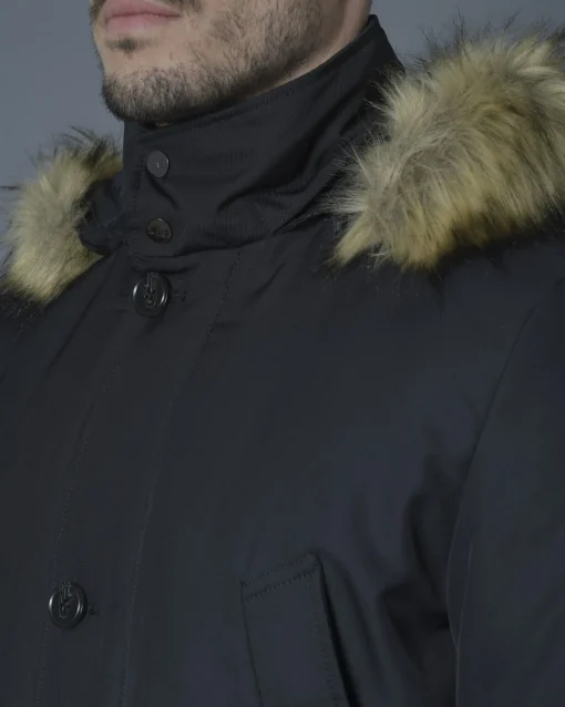 La Piscine Paris Parka à capuche en tissu technique et duvet Lab*Homme Manteaux