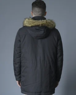 La Piscine Paris Parka à capuche en tissu technique et duvet Lab*Homme Manteaux