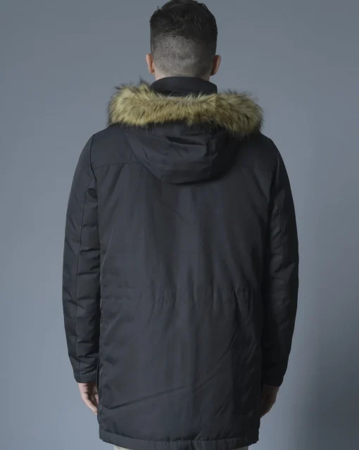 La Piscine Paris Parka à capuche en tissu technique et duvet Lab*Homme Manteaux