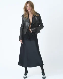 La Piscine Paris Perfecto court en cuir John Galliano*Femme Blousons & Vestes