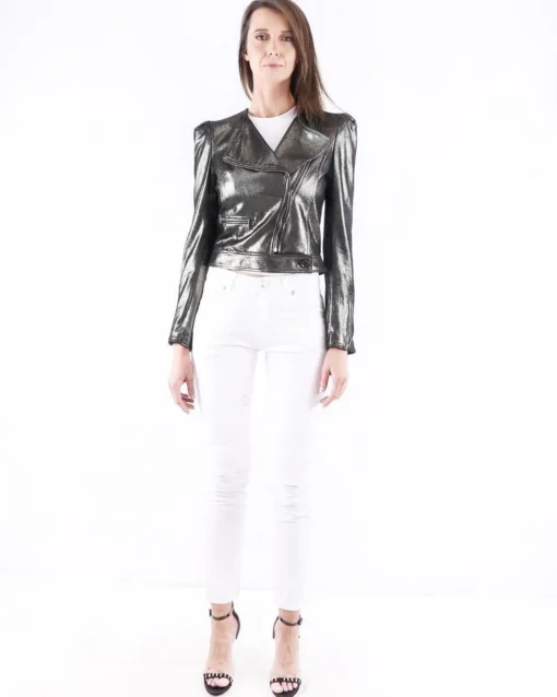 La Piscine Paris Perfecto en cuir pailleté Emanuel Ungaro*Femme Blousons & Vestes