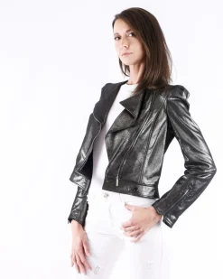 La Piscine Paris Perfecto en cuir pailleté Emanuel Ungaro*Femme Blousons & Vestes