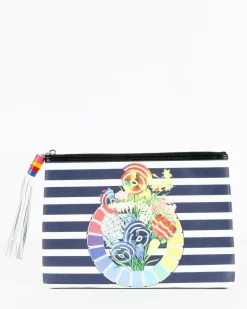 La Piscine Paris Pochette e rayée à motif coloré Mary Katrantzou*Femme Sacs