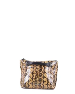 La Piscine Paris Pochette en cuir camel à motifs reptiles Coccinelle*Femme Sacs