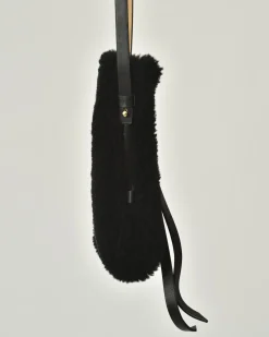 La Piscine Paris Pochette en fourrure à finitions en cuir Anita Bilardi*Femme Sacs