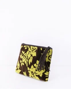 La Piscine Paris Pochette en velours bicolore fleurie Mary Katrantzou*Femme Sacs