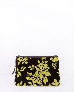 La Piscine Paris Pochette en velours bicolore fleurie Mary Katrantzou*Femme Sacs
