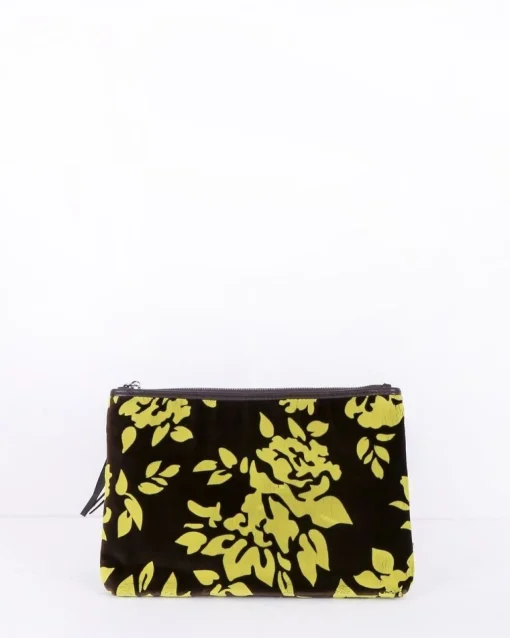 La Piscine Paris Pochette en velours bicolore fleurie Mary Katrantzou*Femme Sacs
