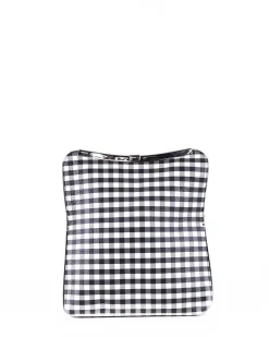 La Piscine Paris Pochette géométrique en cuir bicolore à carreaux Coccinelle*Femme Sacs