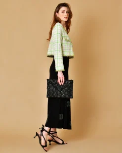 La Piscine Paris Pochette en cuir tressé Falorni*Femme Sacs