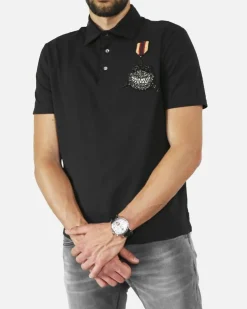 La Piscine Paris Polo en coton à broderie requin L'Edition*Homme Polos