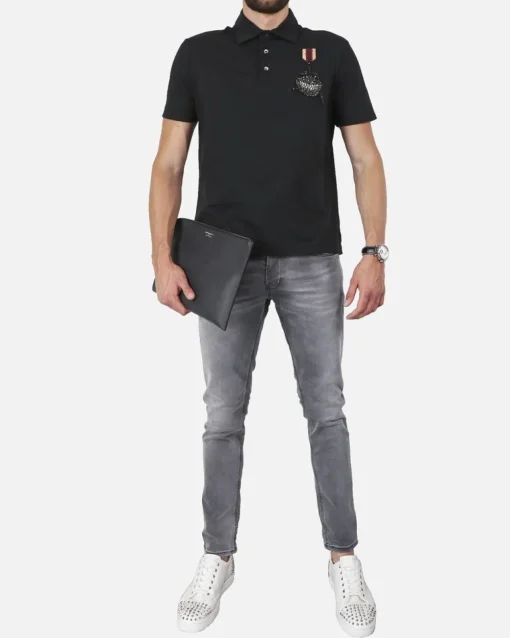 La Piscine Paris Polo en coton à broderie requin L'Edition*Homme Polos