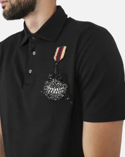 La Piscine Paris Polo en coton à broderie requin L'Edition*Homme Polos