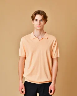 La Piscine Paris Polo en coton saumon AT.P.CO*Homme Polos