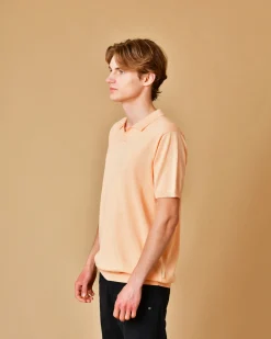 La Piscine Paris Polo en coton saumon AT.P.CO*Homme Polos
