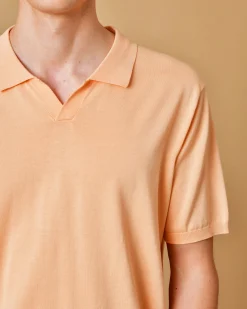 La Piscine Paris Polo en coton saumon AT.P.CO*Homme Polos