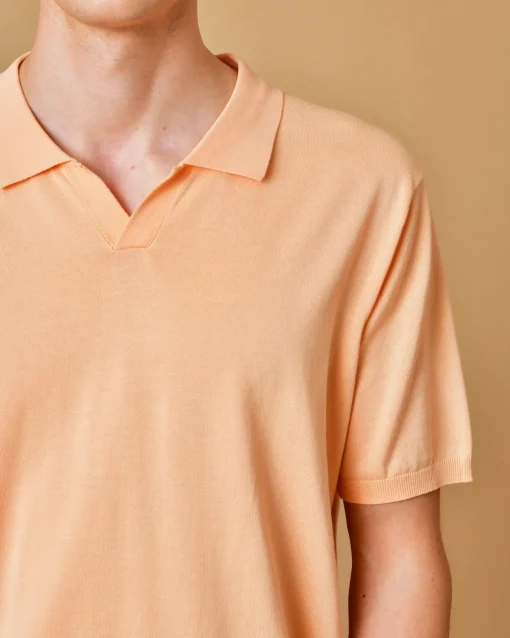 La Piscine Paris Polo en coton saumon AT.P.CO*Homme Polos