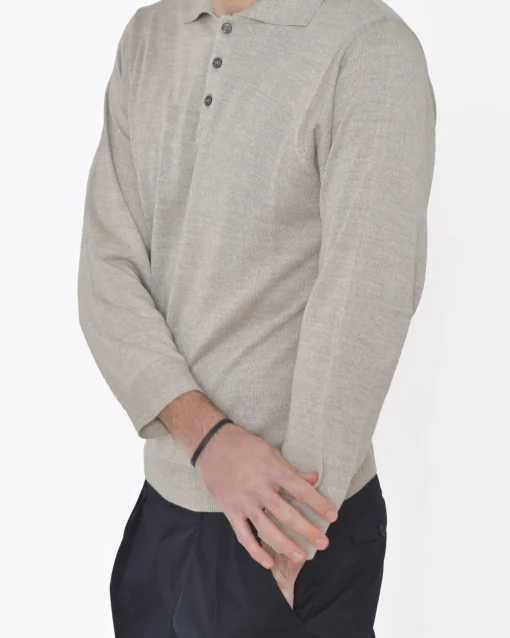 La Piscine Paris Polo manches longues Vneck*Homme Polos