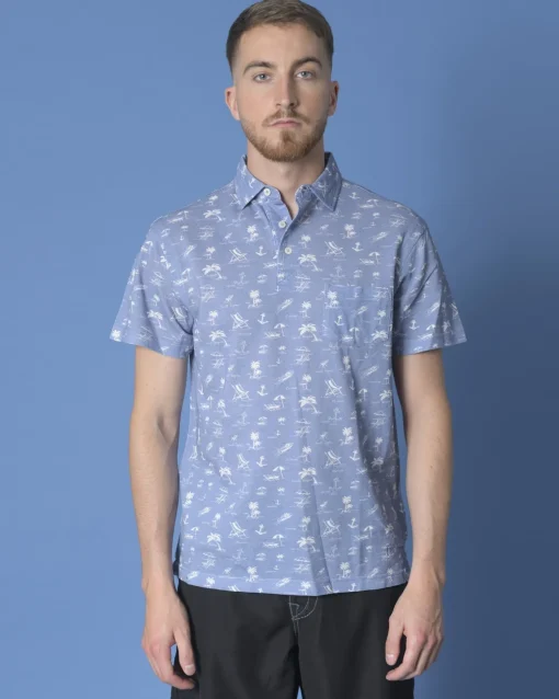 La Piscine Paris Polo imprimé Breuer*Homme Polos