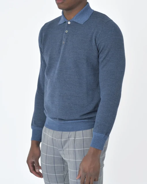 La Piscine Paris Polo manche longue Vneck*Homme Polos