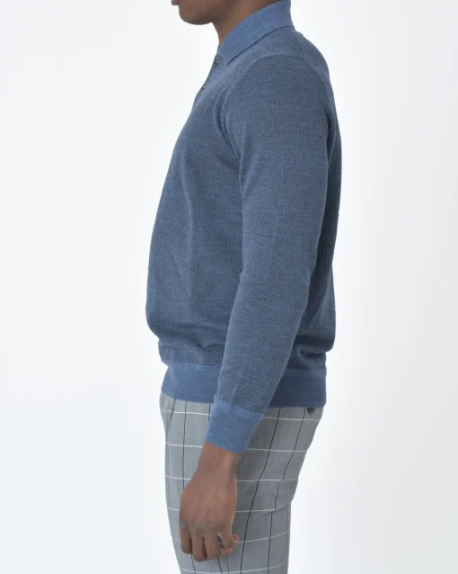 La Piscine Paris Polo manche longue Vneck*Homme Polos
