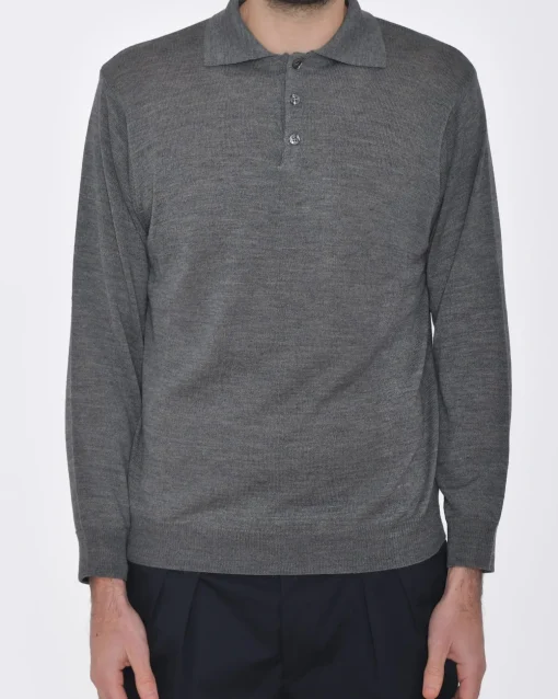 La Piscine Paris Polo manches longues Vneck*Homme Polos