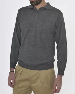 La Piscine Paris Polo manches longues Vneck*Homme Polos