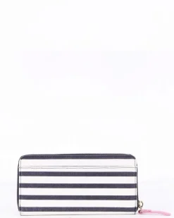 La Piscine Paris Portefeuille en coton marin à motifs fantaisies Kate Spade*Femme Petites Maroquineries