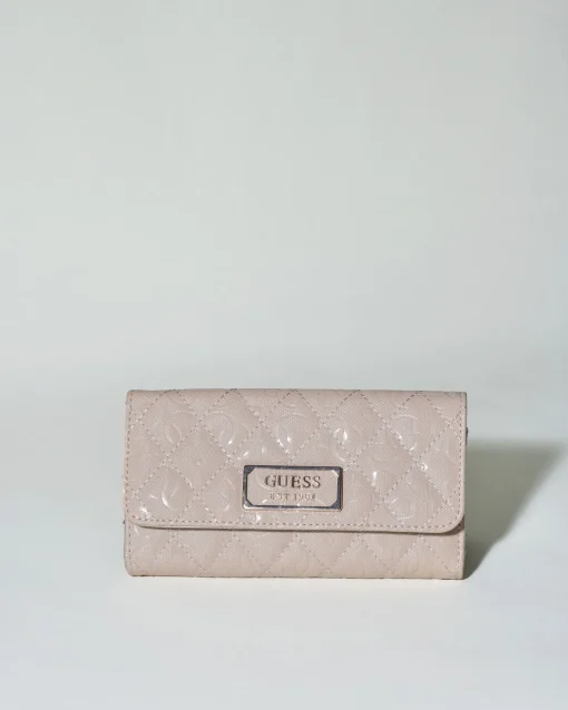 La Piscine Paris Portefeuille en cuir texturé Guess*Femme Petites Maroquineries