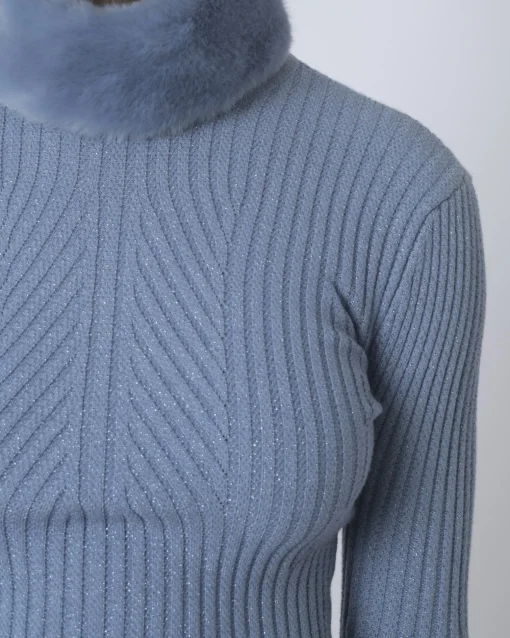 La Piscine Paris Pull à col fourrure Elisabetta Franchi*Femme Pulls & Cardigans