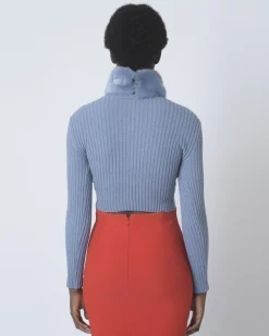 La Piscine Paris Pull à col fourrure Elisabetta Franchi*Femme Pulls & Cardigans