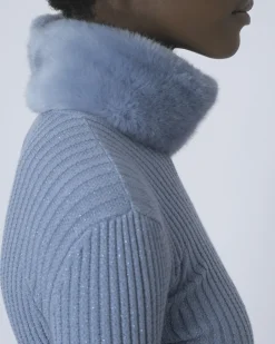 La Piscine Paris Pull à col fourrure Elisabetta Franchi*Femme Pulls & Cardigans