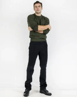 La Piscine Paris Pull à col rond en laine suisse vert militaire Casheart*Homme Pulls & Gilets