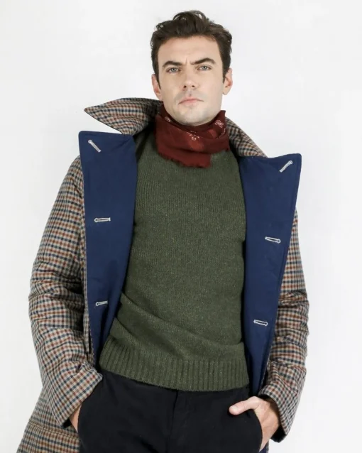 La Piscine Paris Pull à col rond en laine suisse vert militaire Casheart*Homme Pulls & Gilets