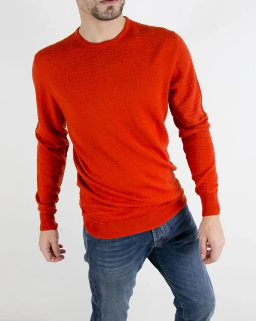 La Piscine Paris Pull à col rond texturé en laine Obvious*Homme Pulls & Gilets